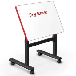 Dry Erase Height Adjustable Flipper Desks