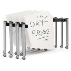 Dry Erase Kite Mobile Flip-Top Nest Tables