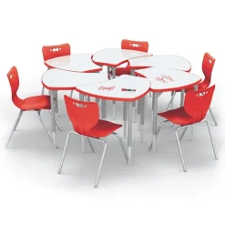 Dry Erase Shapes Desk & Hierarchy Chair Packages