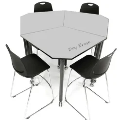 Dry Erase Tall Kite Mobile Flip-Top Nest Tables