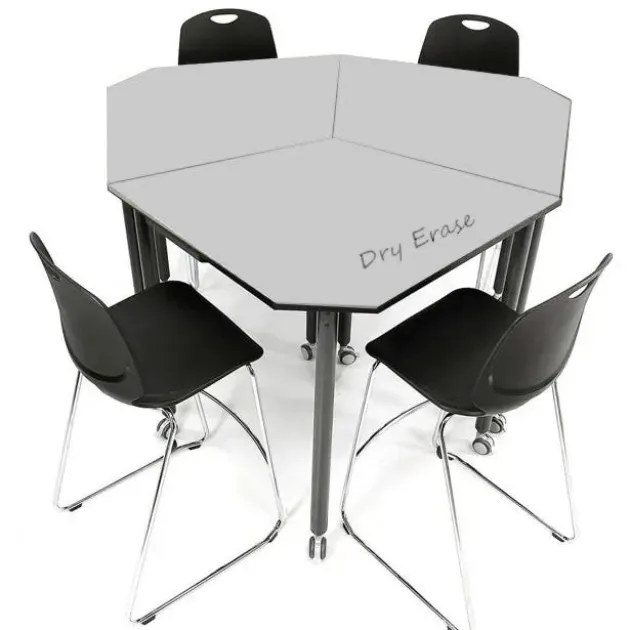 Dry Erase Tall Kite Mobile Flip-Top Nest Tables