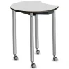 Dry Erase Tall Mini Mobile Flip-Top Nest Tables