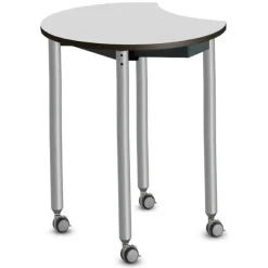 Dry Erase Tall Mini Mobile Flip-Top Nest Tables