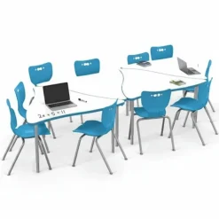 Dry Erase Triangle Creator Table & Hierarchy Chair Packages