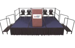 Dual Height Stage Sets w/ Carpet Surface