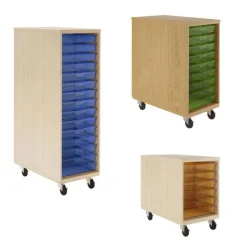 Duo Mobile Tote Storage Cabinet