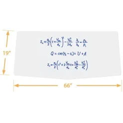 Echo Series Dry Erase Chevron Training Table (19'' x 66'')