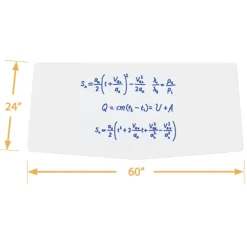 Echo Series Dry Erase Chevron Training Table (24'' x 60'')