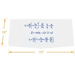Echo Series Dry Erase Chevron Training Table (19'' x 72'')