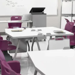 Echo Series Dry Erase Chevron Training Table (30'' x 84'')