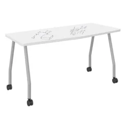 Echo Series Dry Erase Chevron Training Table (19'' x 60'')