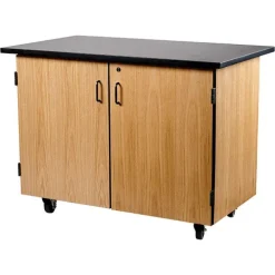 Economy Mobile Science Cabinet with Chem-Res Top (48" x 28")