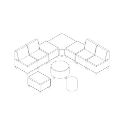 Elle Lounge Modular Soft Seating Package