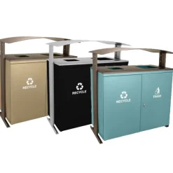 Ellipse Outdoor Waste Recycling Receptacle