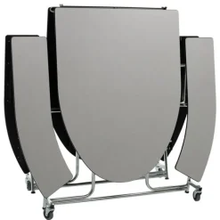 Elliptical Mobile Bench Cafeteria Table (10' L)