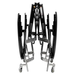 Elliptical Mobile Bench Cafeteria Tables