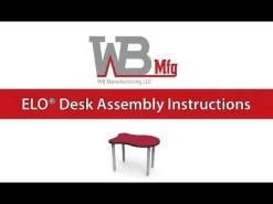 ELO OnVoy Plymouth Student Desk w/ Push-Pin Adjustable Round Legs