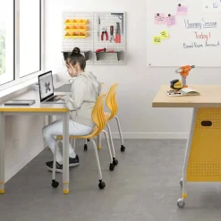 Emoji 4-Leg School Chairs with Casters
