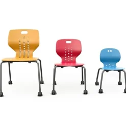 Emoji 4-Leg School Chairs with Casters