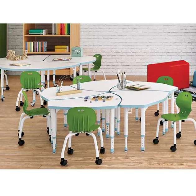 Emoji 4-Leg School Chairs with Casters