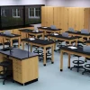 Epoxy Resin Maple Science Table with Book Compartment (24'' D X 48'' W)