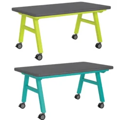 Epoxy Resin Top A-Frame Table (72'' W x 48'' D x 30'' H)
