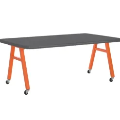 Epoxy Resin Top A-Frame Table (48'' W x 42'' D x 30'' H)