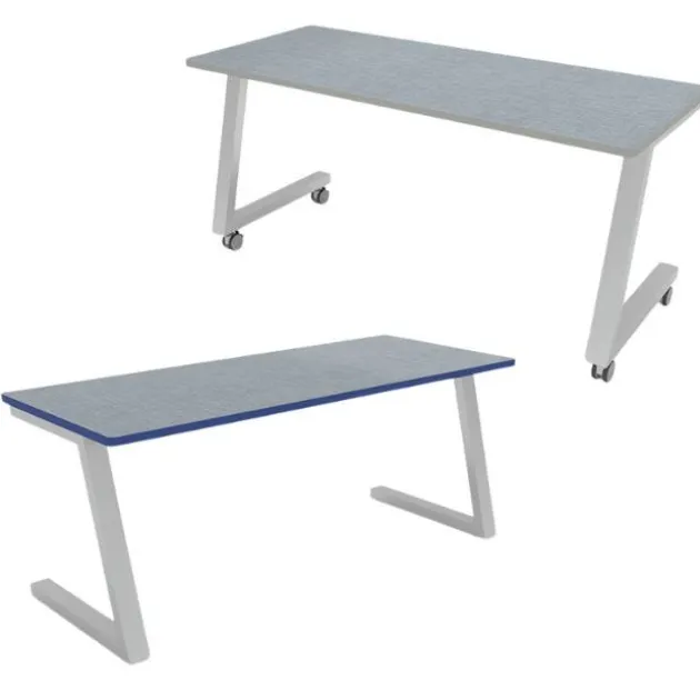ESTO Fixed Height Two-Student Team Tables w/ HPL Top & T-Mold Edge