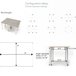 ESTO Rectangle 25-Pack Student Desks