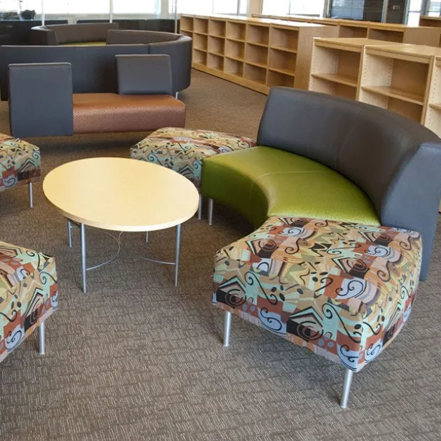 Eve Reception Sofa Bench with Opposing Backs by High Point