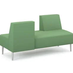 Eve Reception Sofa Bench with Opposing Backs by High Point