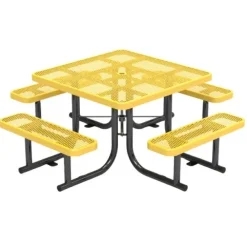 Expanded Metal Outdoor Picnic Table
