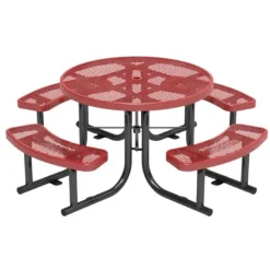 Expanded Metal Outdoor Picnic Table