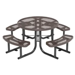 Expanded Metal Outdoor Picnic Table