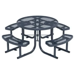 Expanded Metal Outdoor Picnic Table