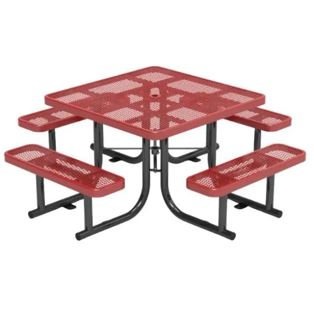 Expanded Metal Outdoor Picnic Table