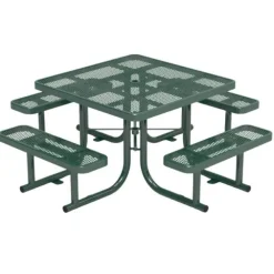 Expanded Metal Outdoor Picnic Table