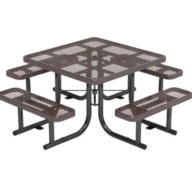 Expanded Metal Outdoor Picnic Table