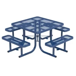 Expanded Metal Outdoor Picnic Table