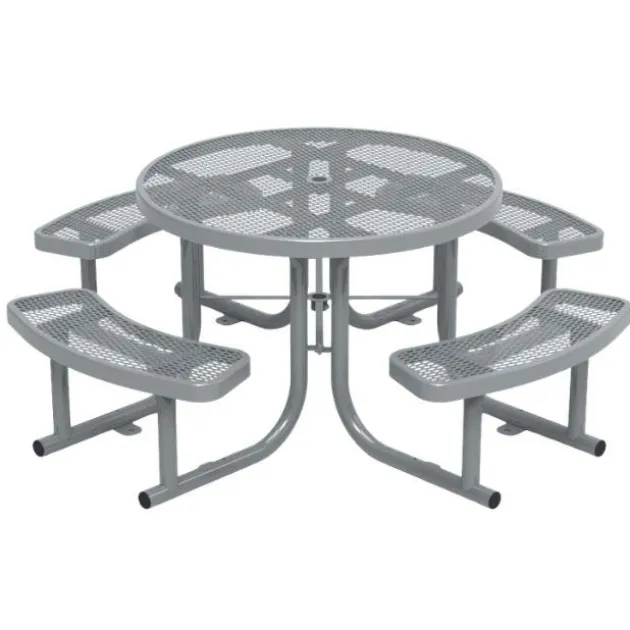 Expanded Metal Outdoor Picnic Table