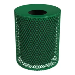 Expanded Metal Trash Receptacle (32 Gallon)