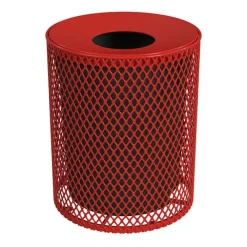 Expanded Metal Trash Receptacle (32 Gallon)
