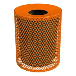 Expanded Metal Trash Receptacle (32 Gallon)