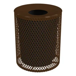 Expanded Metal Trash Receptacle (32 Gallon)
