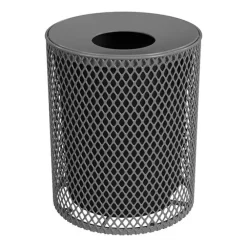 Expanded Metal Trash Receptacle (32 Gallon)
