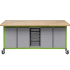 Explorer Double Storage Module with 5-Bin Center Storage Maker Tables