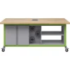 Explorer Dual Storage Cabinet with Peg Board Maker Tables by Haskell