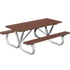 Extra Heavy-Duty Bolt-Thru Recycled Plank Picnic Tables