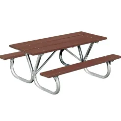 Extra Heavy-Duty Bolt-Thru Recycled Plank Picnic Tables
