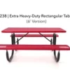 Extra Heavy-Duty Rectangular Picnic Table